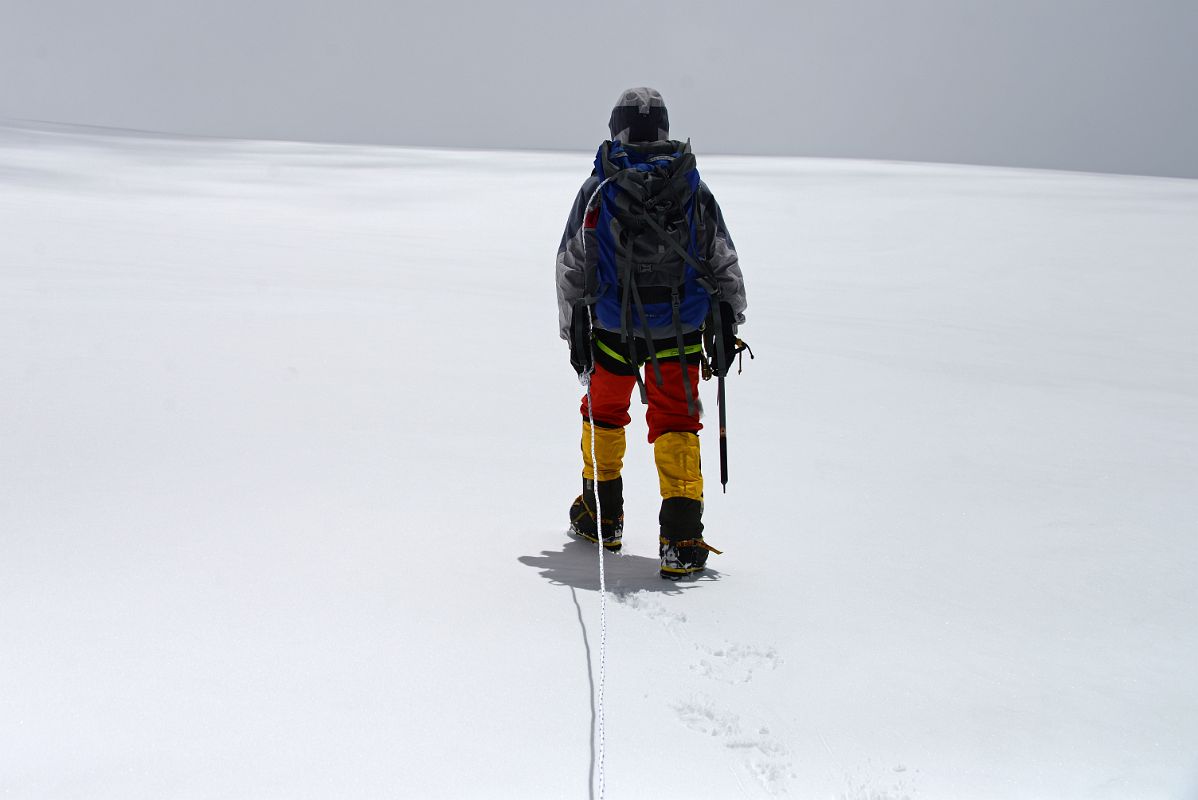 58 Climbing Sherpa Lal Singh Tamang Leads The Way On The East Rongbuk Glacier Towards The Raphu La On Our Day Trip From Mount Everest North Face ABC